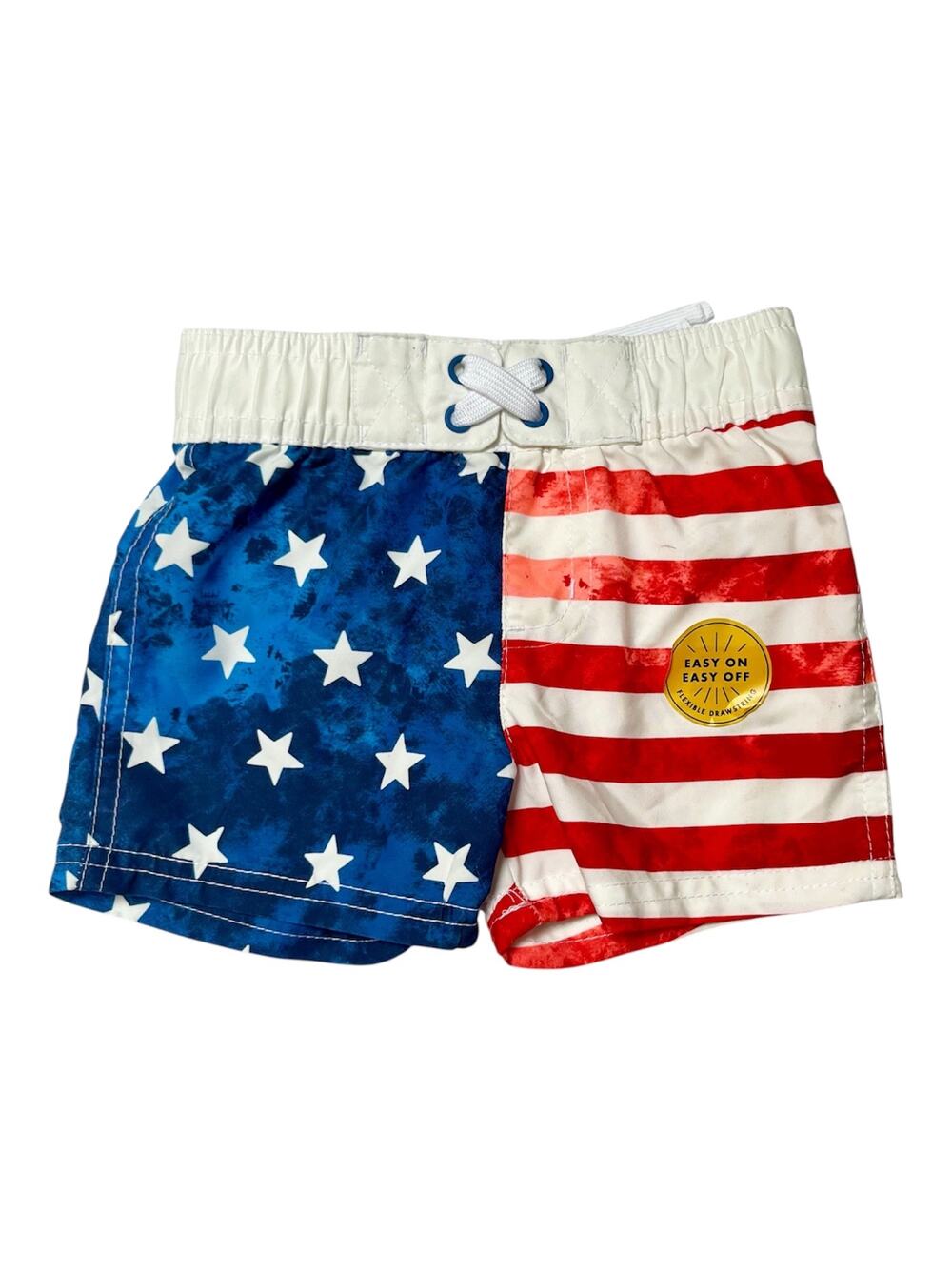 NWT Cat & Jack American Flag Swim Trunks Size 12 months